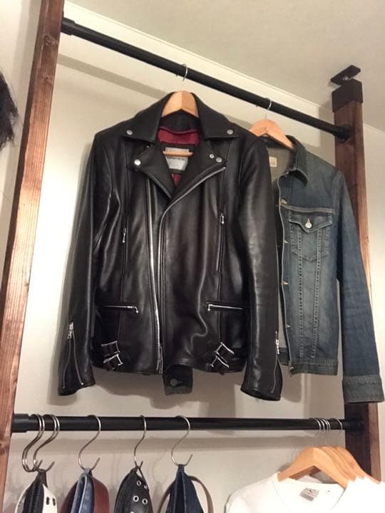 オーダーハンドメイド　ブルックリン調ハンガーラック