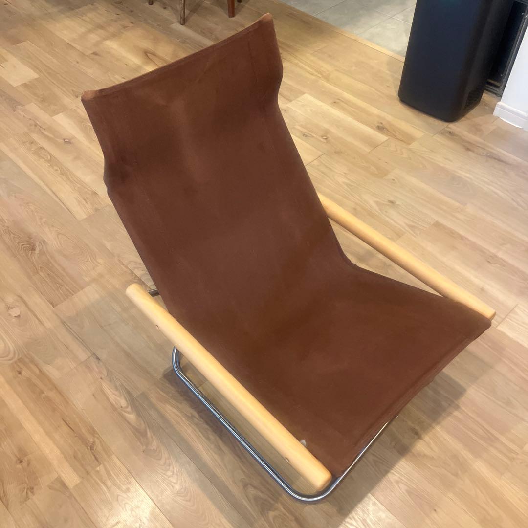 廃盤/ニーチェアf/ダークブラウン/ニーチェアx/藤栄/新居猛