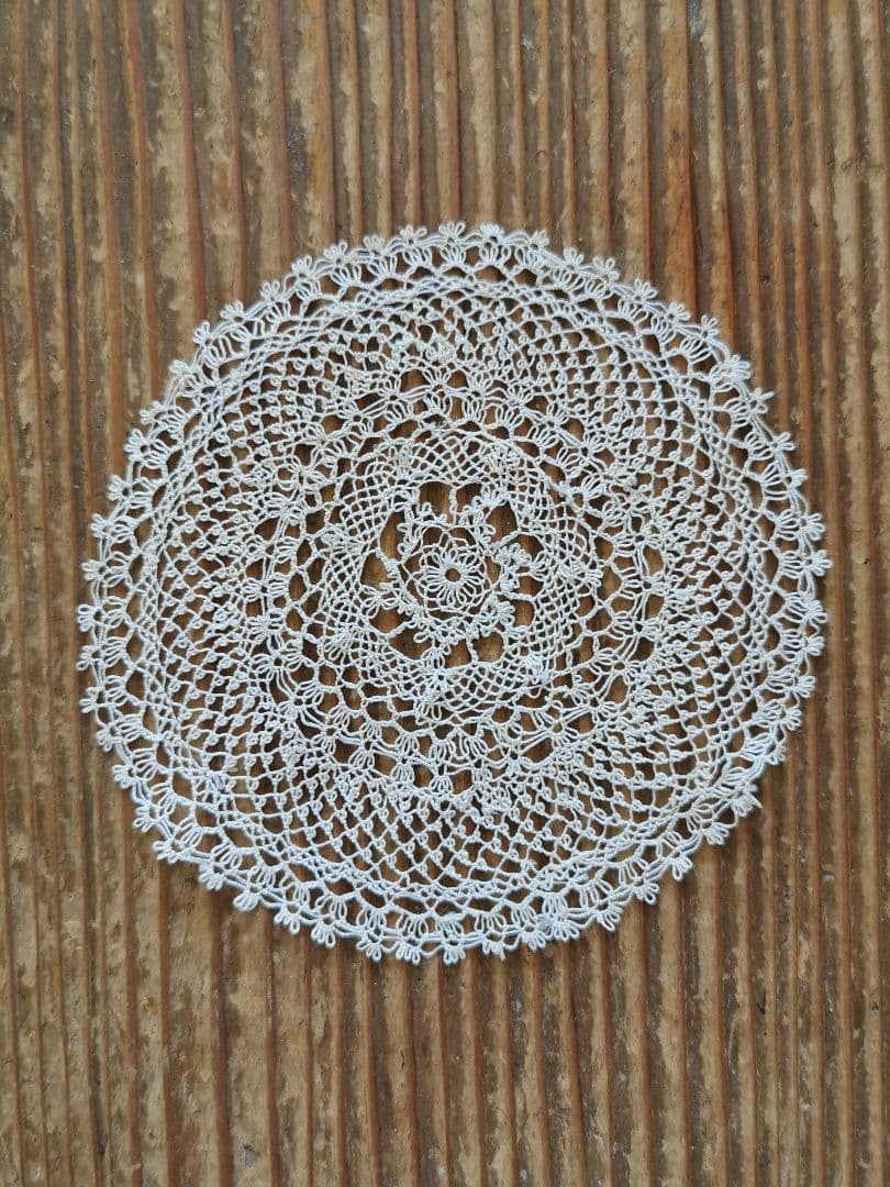 アンティーク アルメニア or タティングレース プチドイリー 花型/星型 細雪