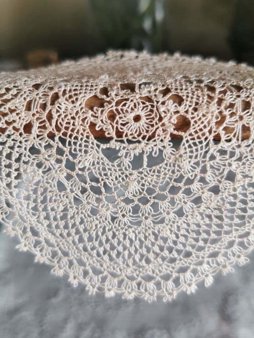 アンティーク アルメニア or タティングレース プチドイリー 花型/星型 細雪