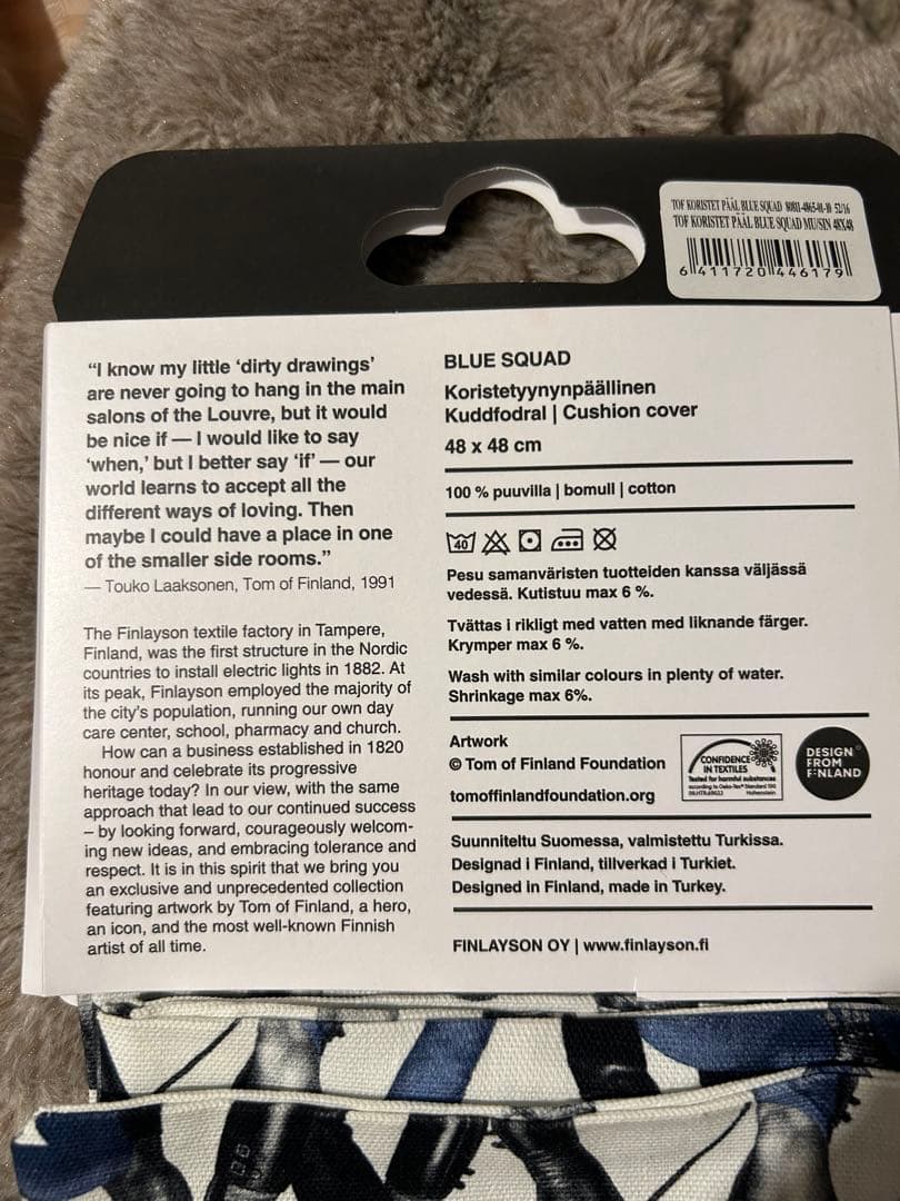 レア　tom of finland コラボ　クッションカバー