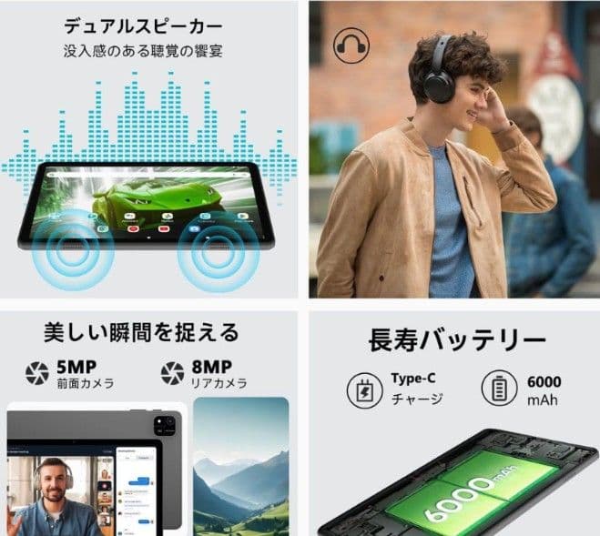 Androidタブレット 本体 + 付属品