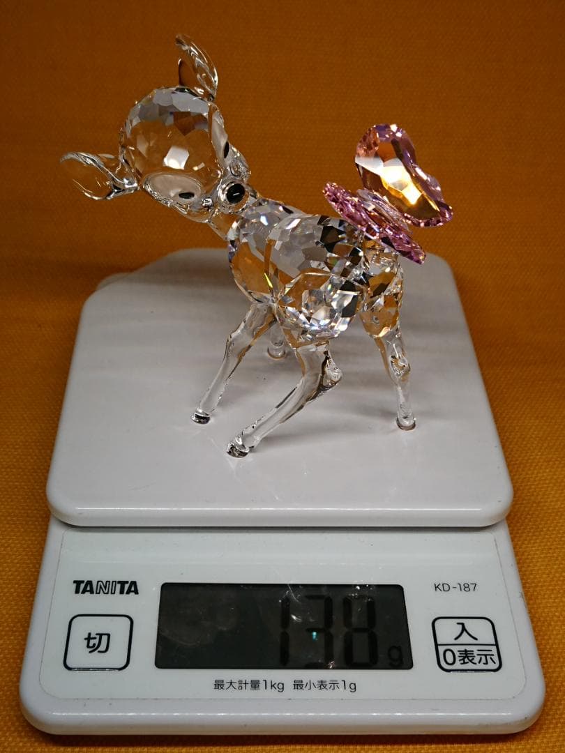 【美品】スワロフスキー　ディズニー　バンビ　置物　工芸品　美術品　A3350