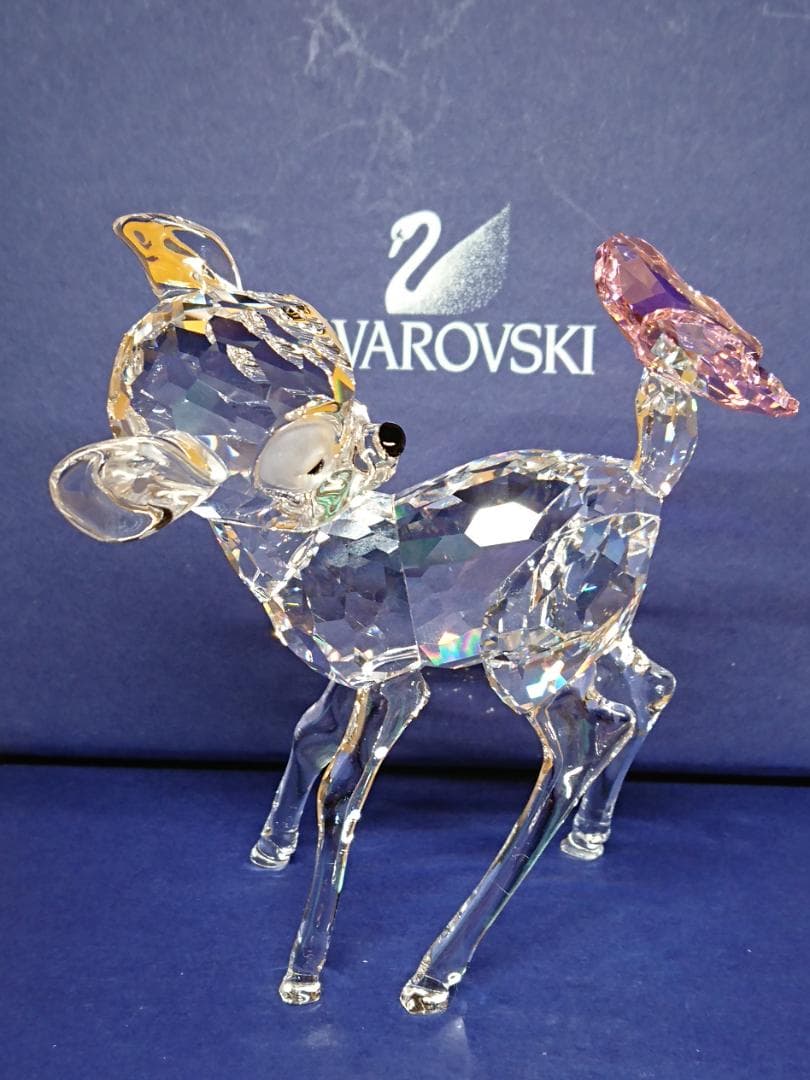 【美品】スワロフスキー　ディズニー　バンビ　置物　工芸品　美術品　A3350