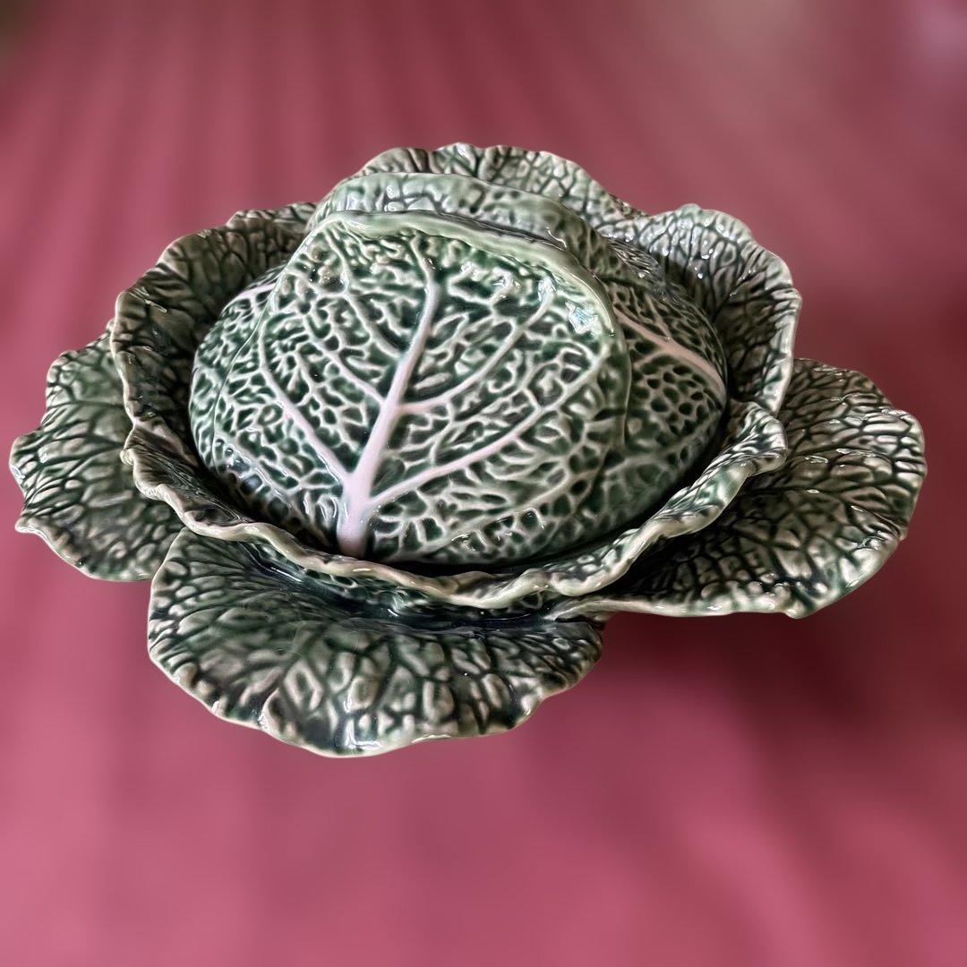 ボルダロピニェイロ　キャベツ型陶器ボウル チューリン