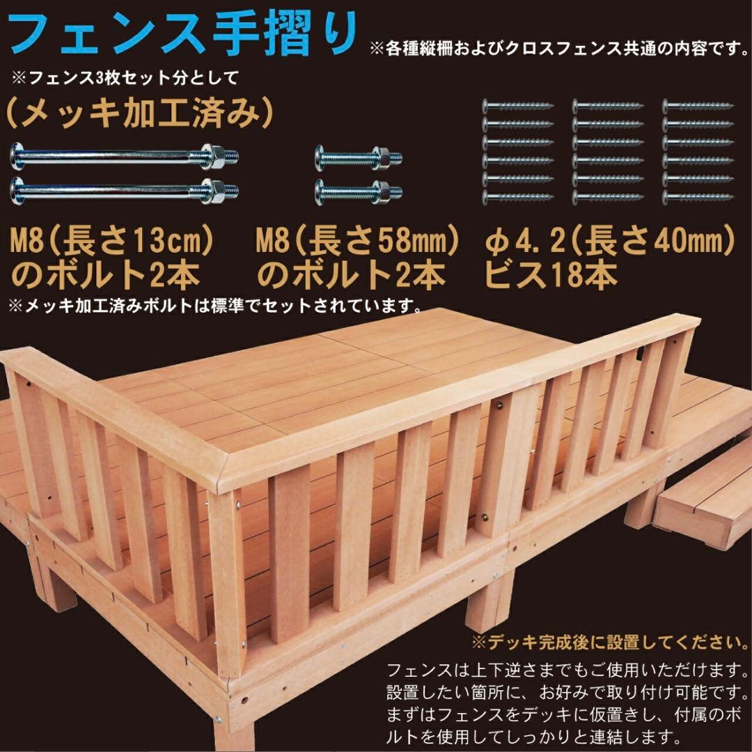 【訳あり品】アイガーデン　ウッドデッキ　ハイフェンス