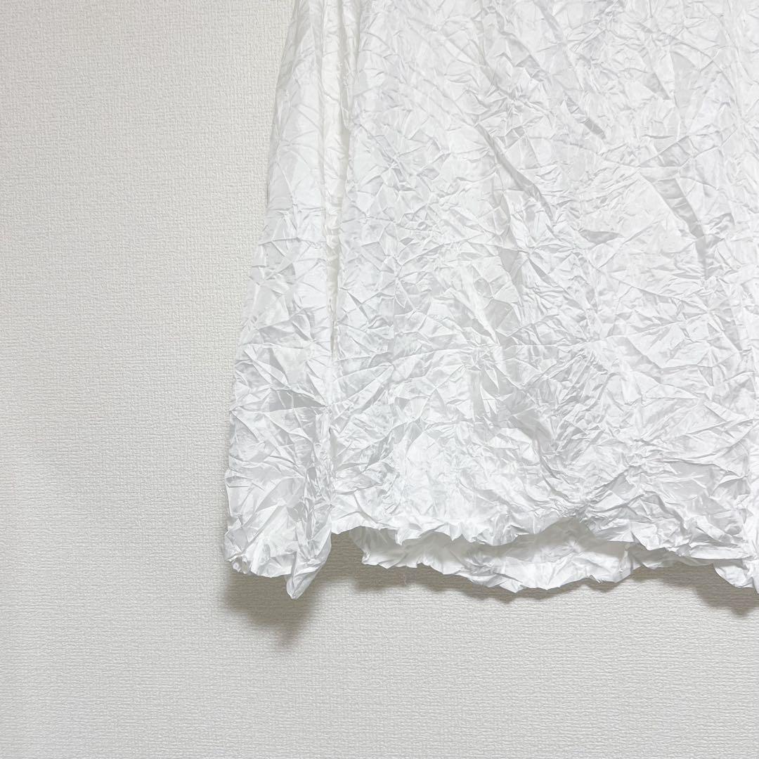 ISSEY MIYAKE イッセイミヤケ シワ加工　ハイネック　トップス