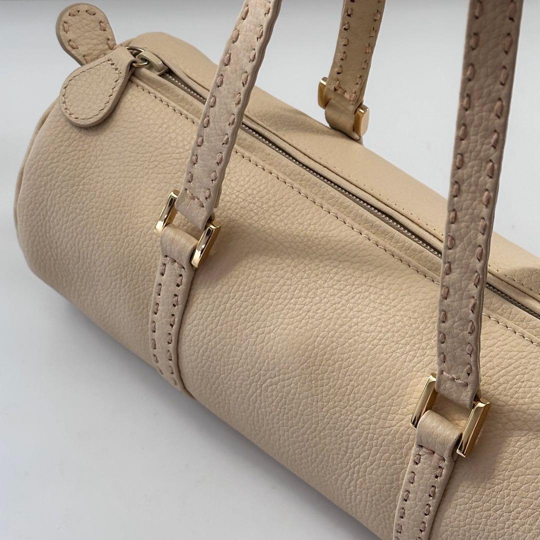 【使用感少ない】kitamura 元町 本革 肩掛け鞄 ハンドバッグ 上品