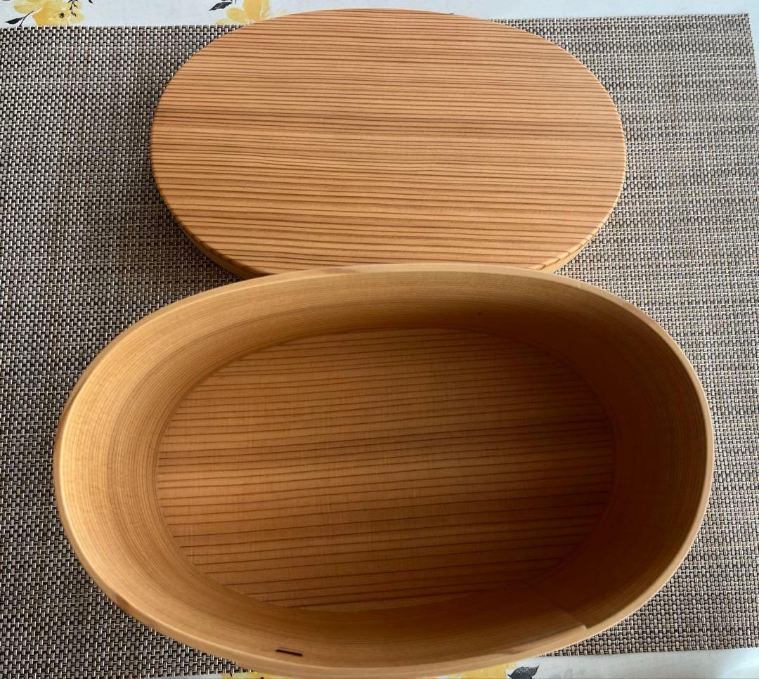 【新品未使用】大館曲げわっぱ　米びつ　2kg