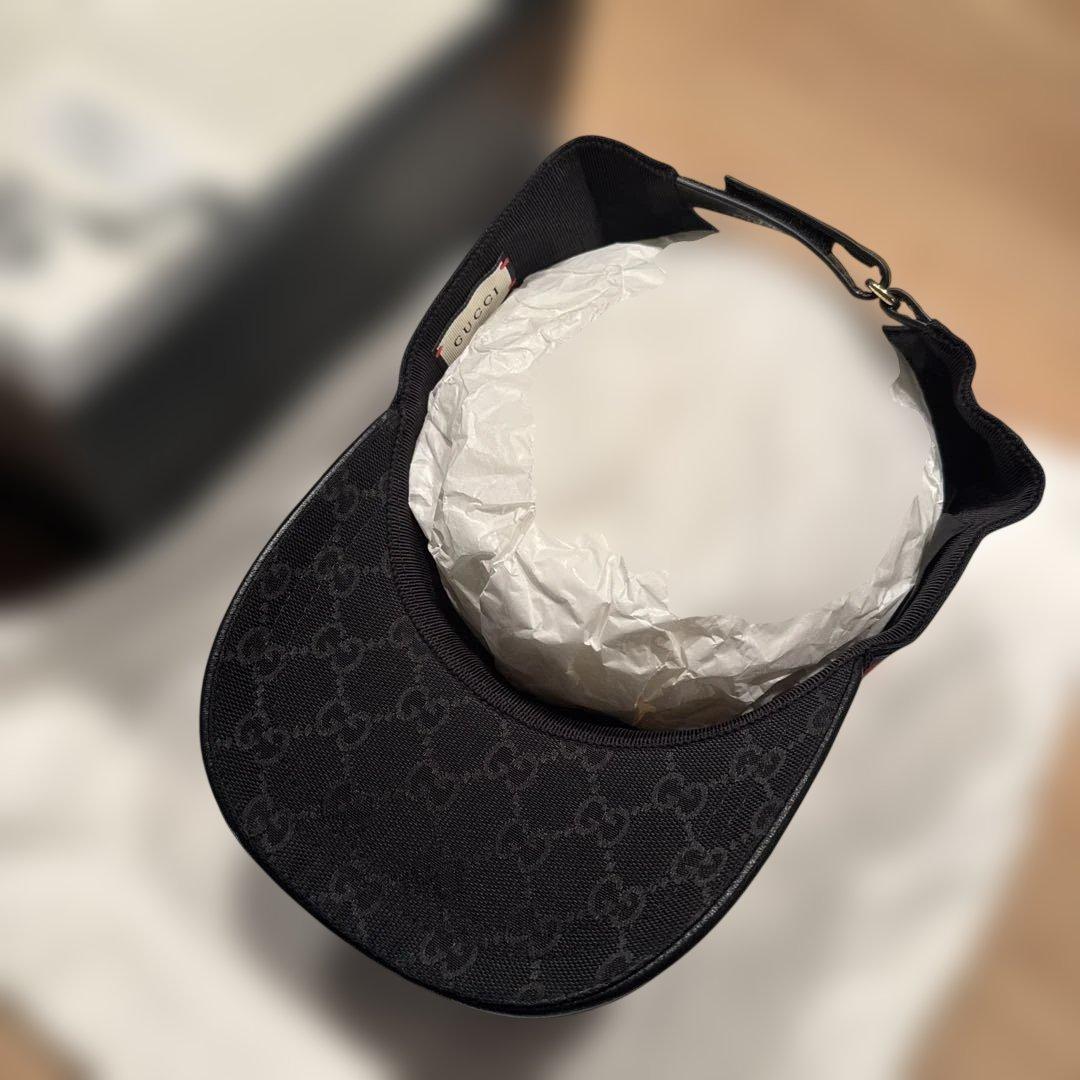 【新品未使用品】GUCCI ベースボールキャップ　ブラック