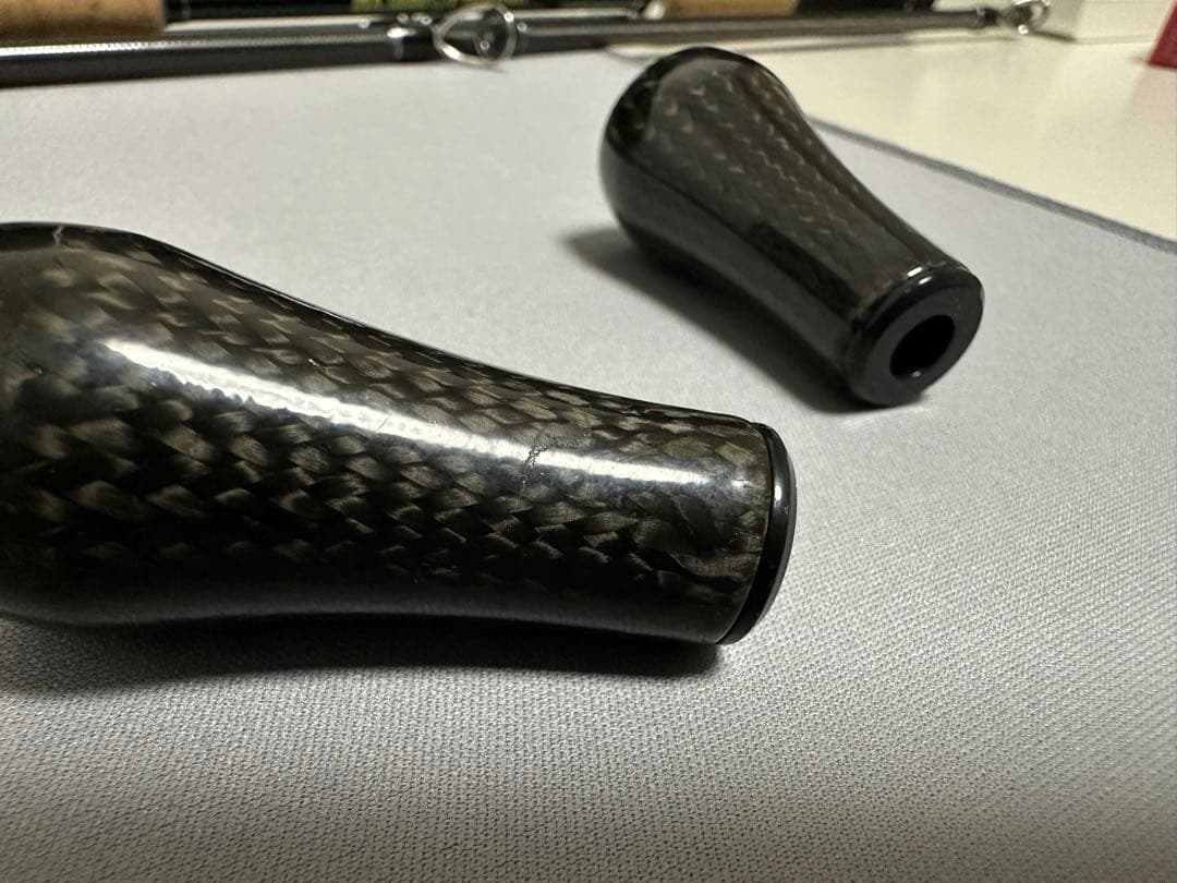 スタジオコンポジット　カーボンハンドルノブ　R25L ラバーコーティングノブ