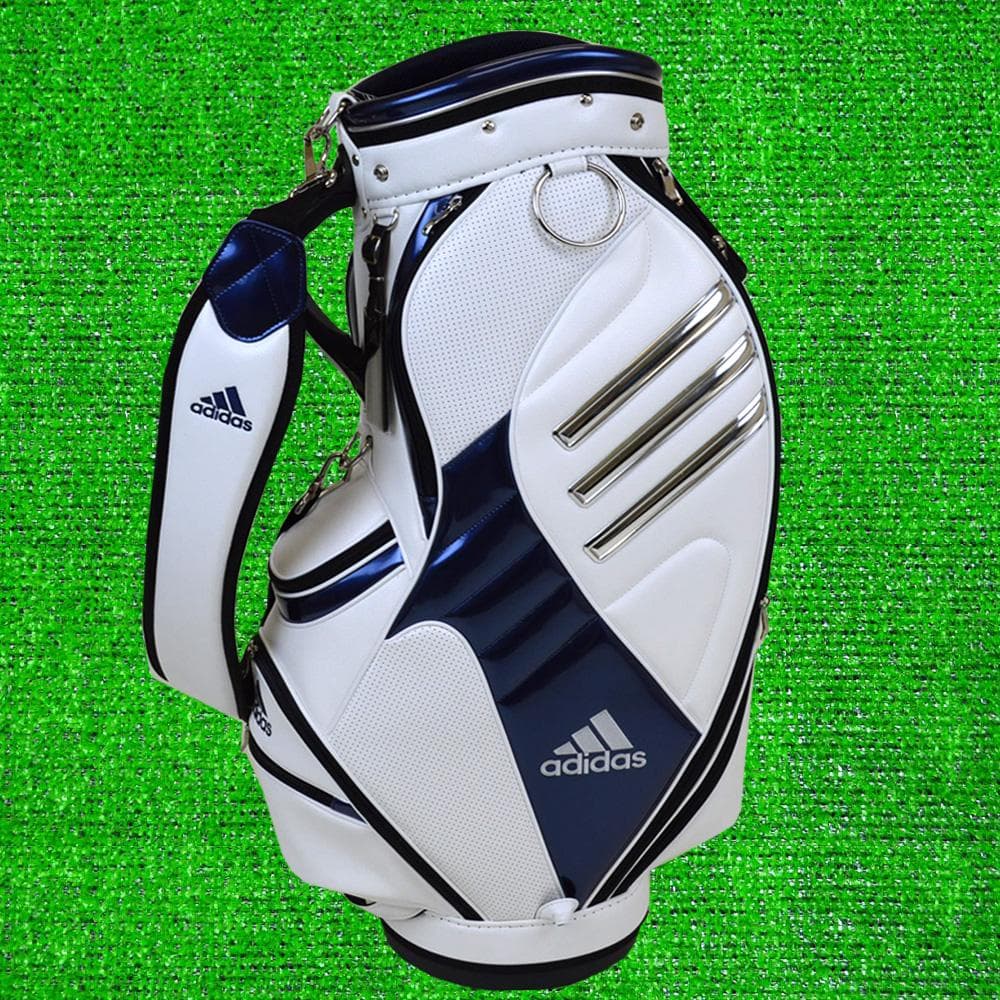adidas/アディダス ゴルフ キャディーバック９型【ホワイト】超美品！