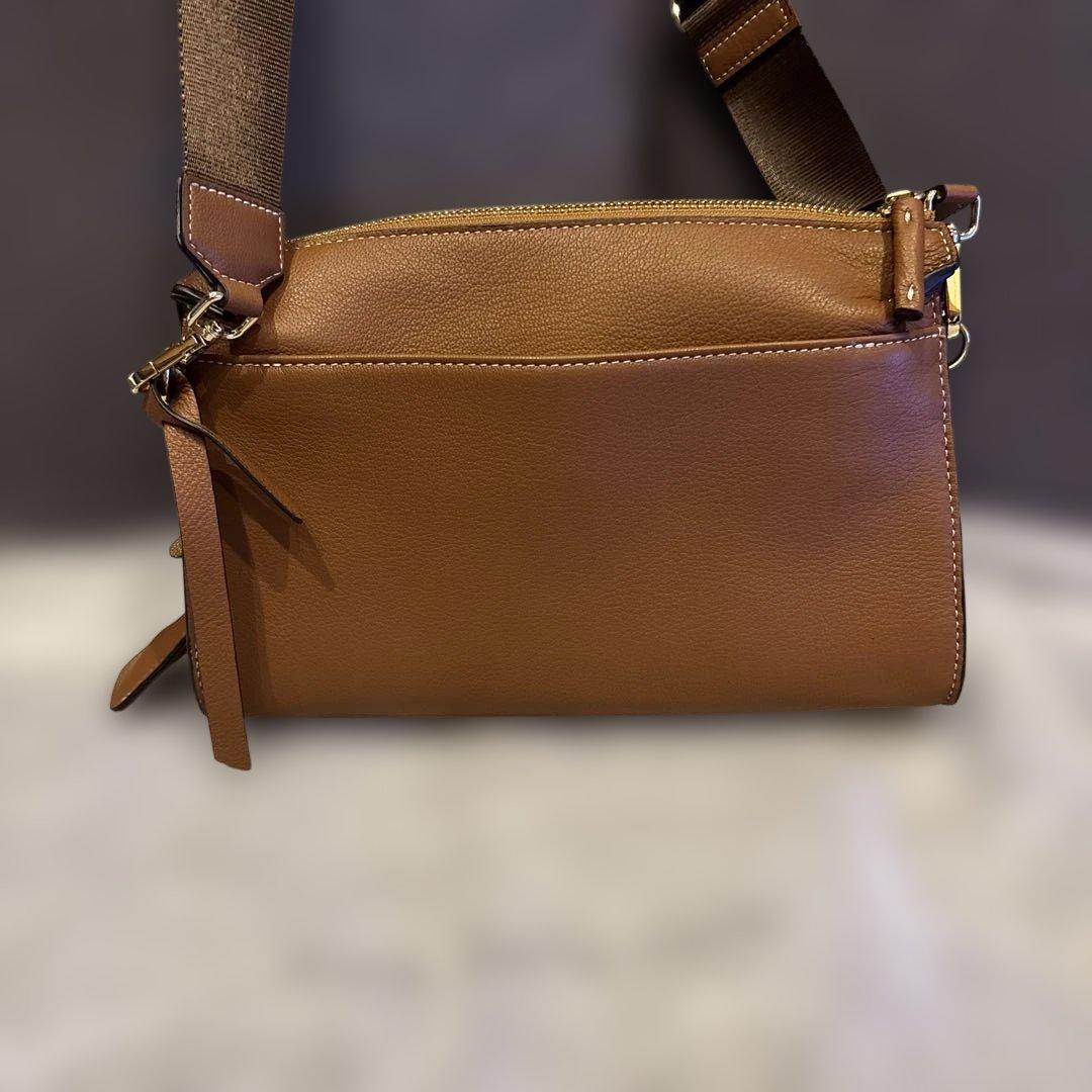 mica della valle レザーショルダー/グロスボディバッグ