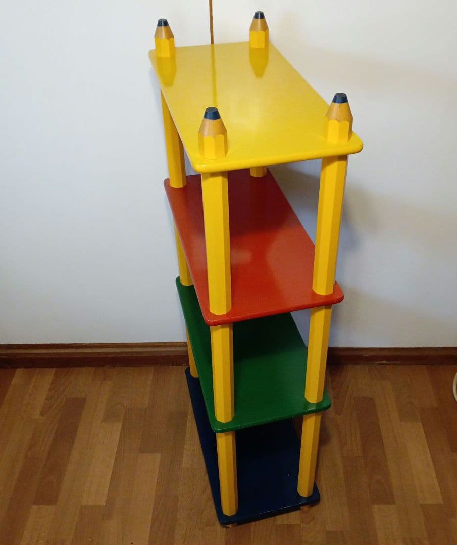 ピエール・サラ Z スタイルのペンシルシェルフ 子ども用収納 キッズ収納　本棚