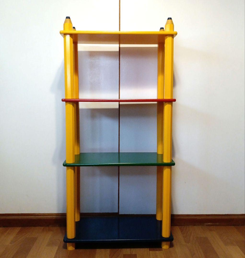 ピエール・サラ Z スタイルのペンシルシェルフ 子ども用収納 キッズ収納　本棚