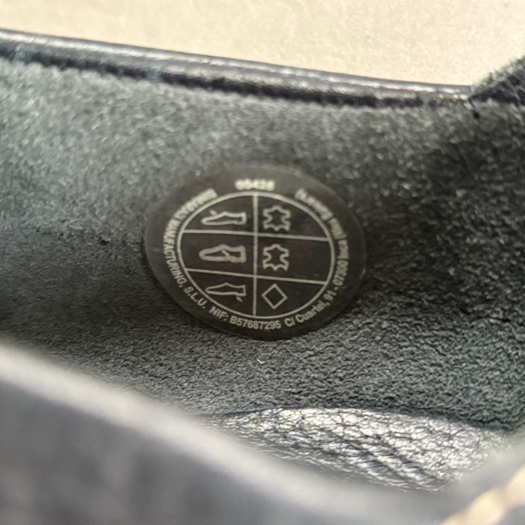 カンペール レザーデッキシューズ 極美品 シボ革 革靴 ネイビー 【42】