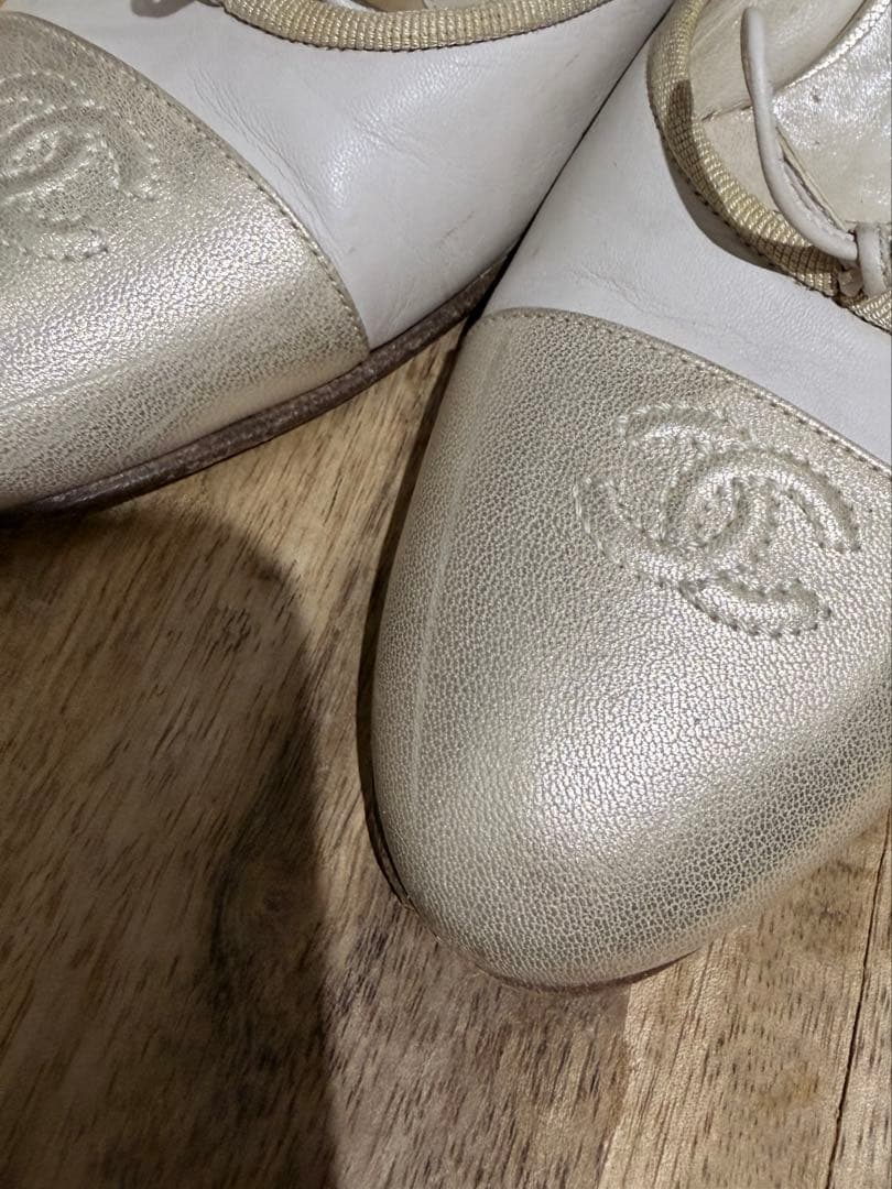 CHANEL ココマーク サンダルミュール リボン