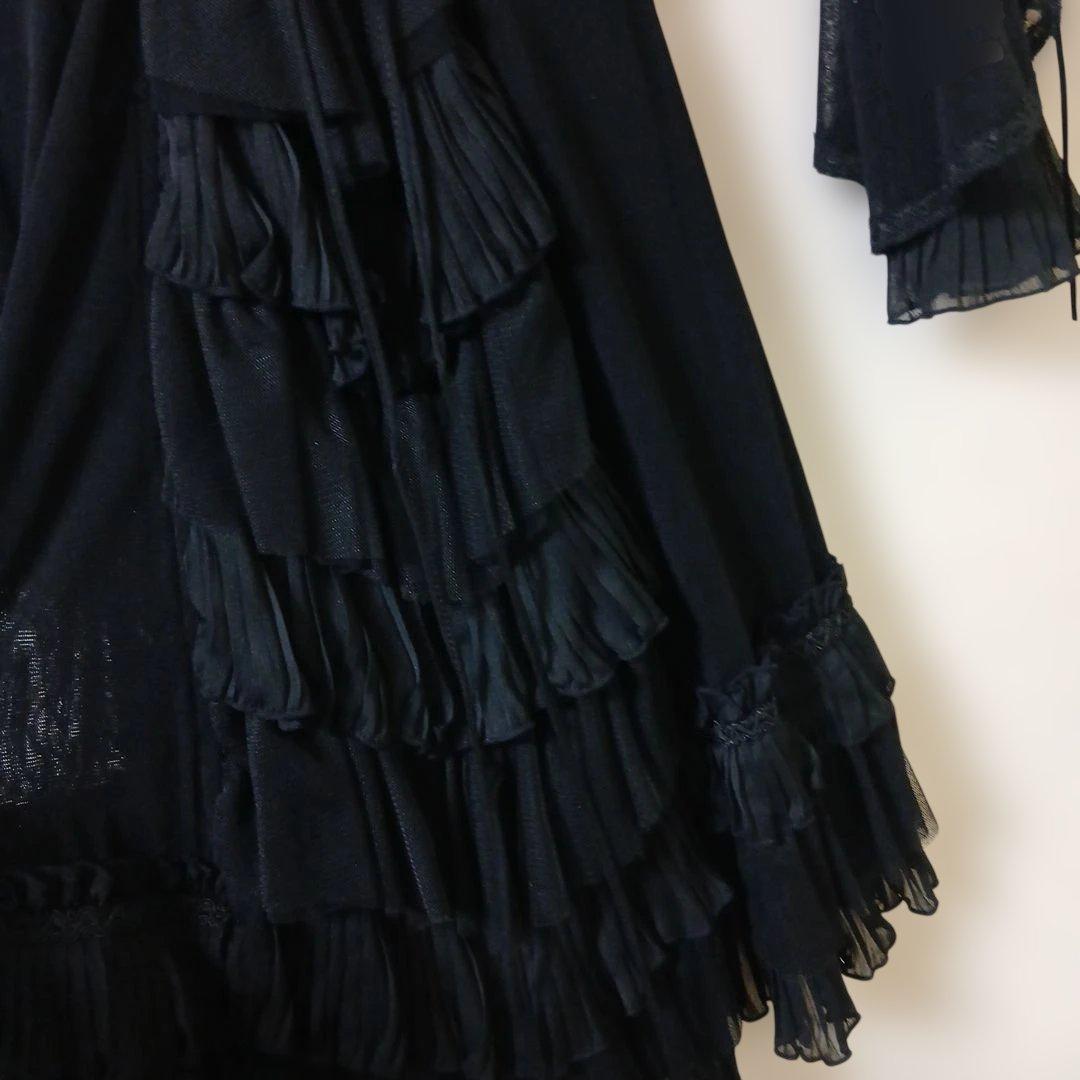 丸眼鏡さま専用♥️OZZONESTE♥️コルセット編み上げフリルドレス風カーデ