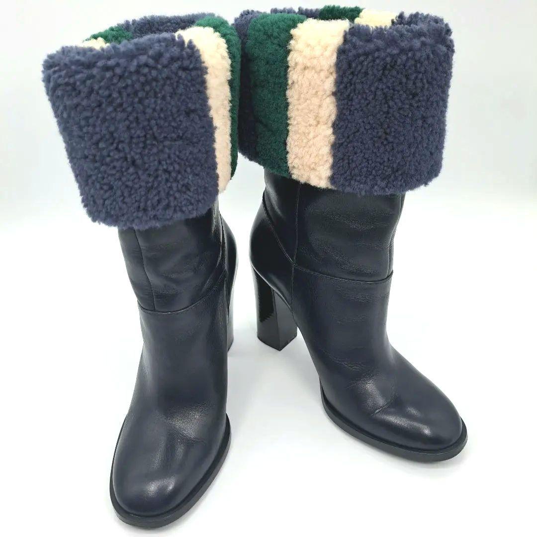 【専用】トリーバーチ　あったかボア　ロングブーツ　10cmヒール　24cm