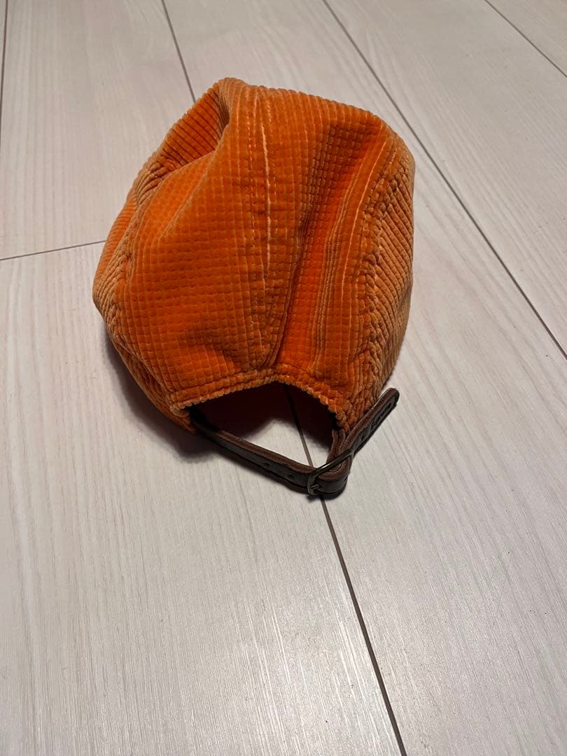 Supreme オレンジ コーデュロイキャップ