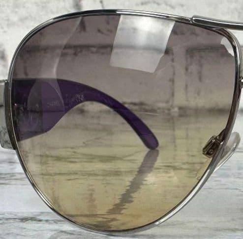 未使用に近い CHANEL シャネル サングラス ココマーク デカロゴ 美品