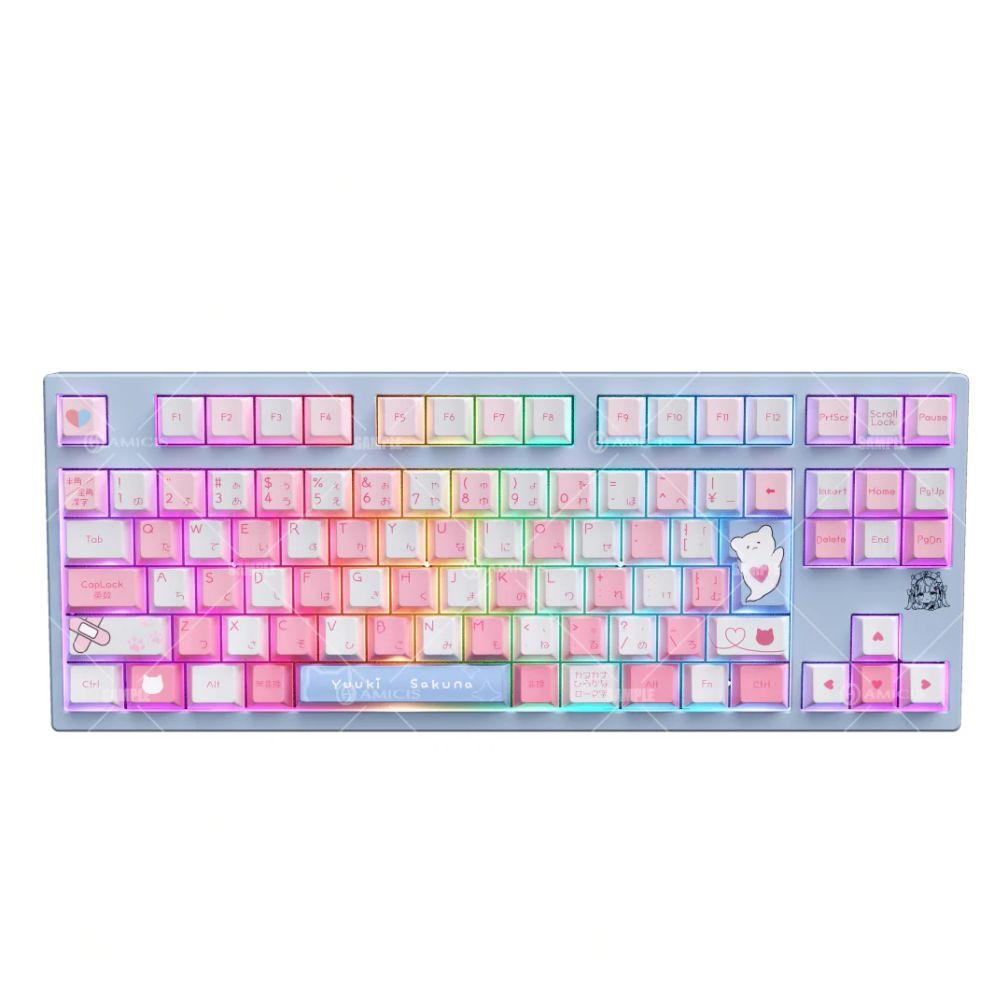 結城さくな×AMICISゲーミングキーボード、マウスパッド、特典カードセット