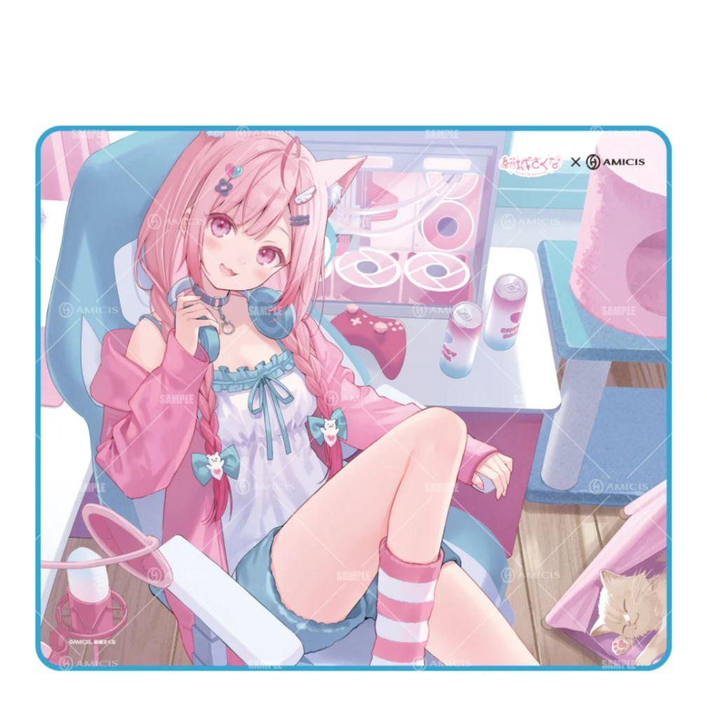 結城さくな×AMICISゲーミングキーボード、マウスパッド、特典カードセット