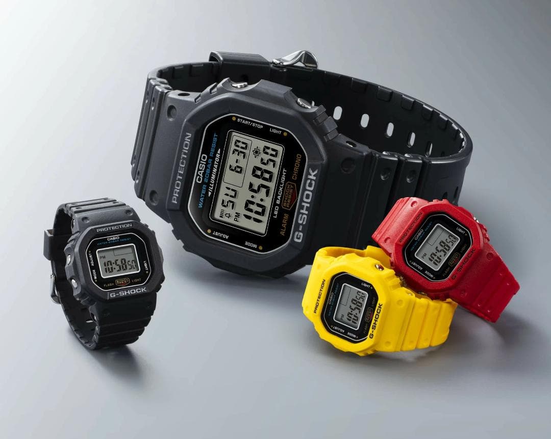 CASIO G-SHOCK DWN-5600-1JR リングウォッチ レッド