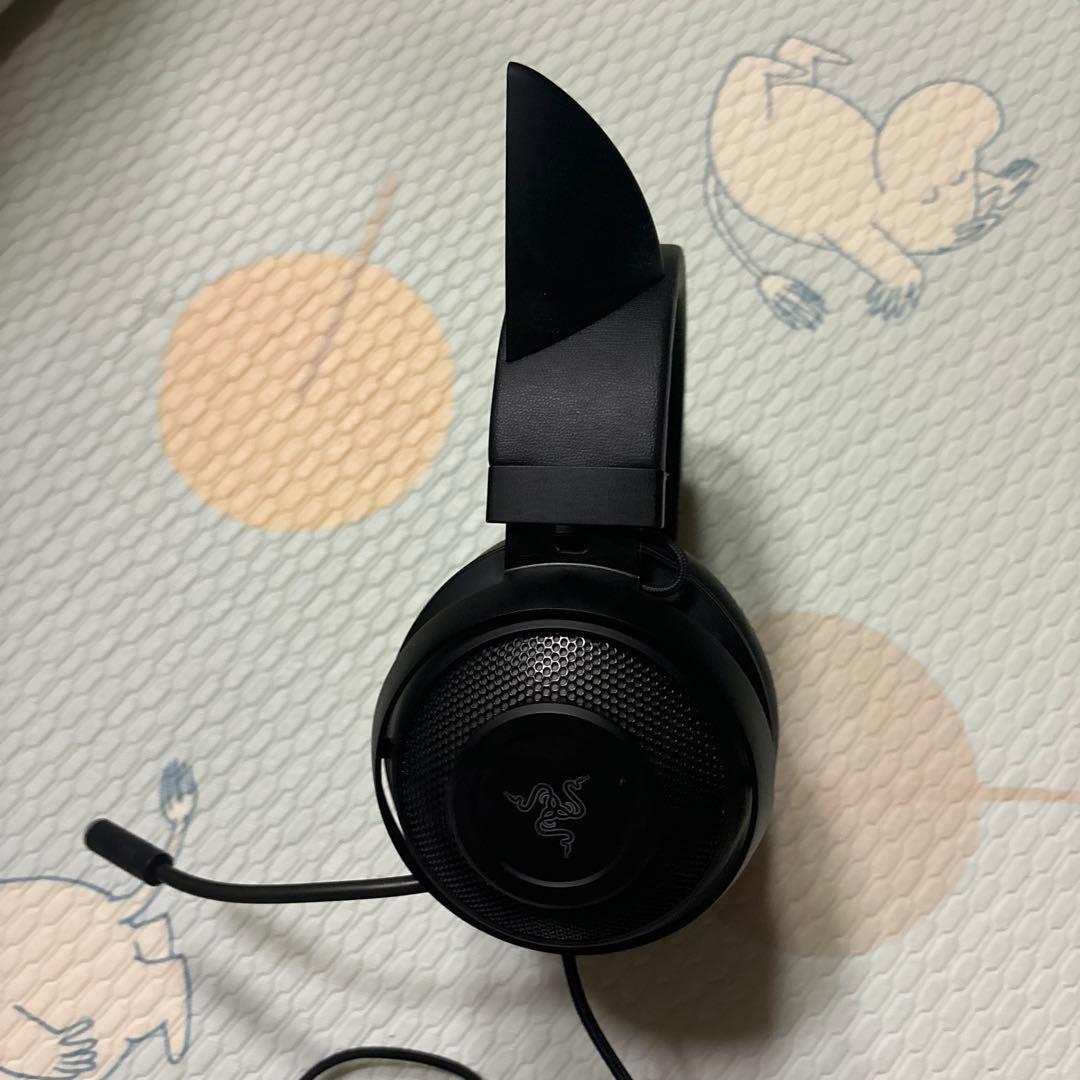 ヘッドホン Razer Kitty Quartz Black