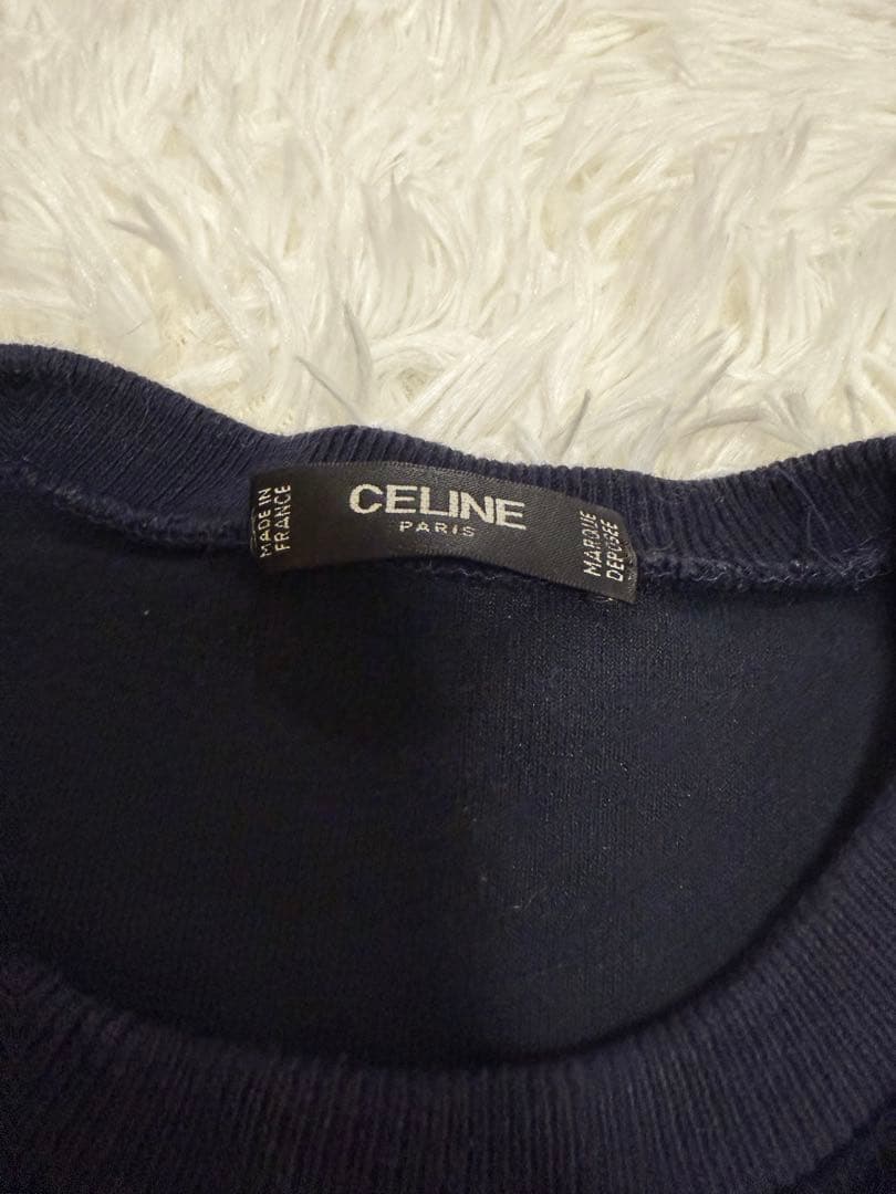 CELINE セリーヌ ヴィンテージ ベロア トレーナー スウェット