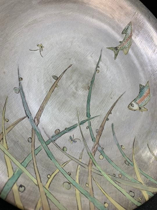 柴山 勝絵付け皿 気まぐれセール半額‼️ 100,125→50,000円