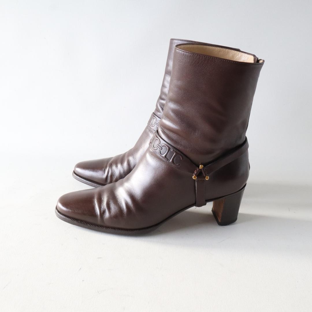 タニノクリスチー　マスミア　ショートブーツ　6cmヒール　37.5/24.5cm