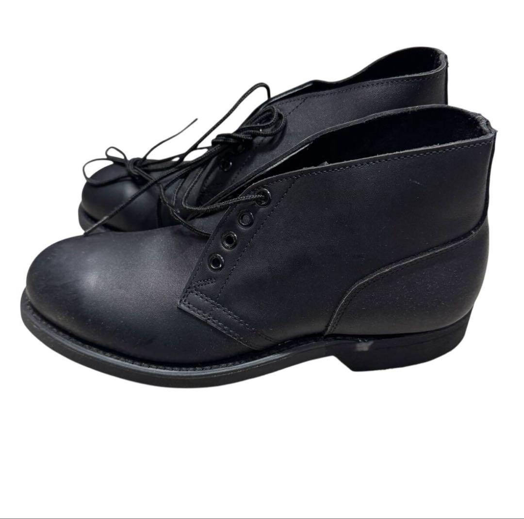 ビンテージ　デッド　箱付き　ミリタリー　USN チャッカブーツ　レザーシューズ