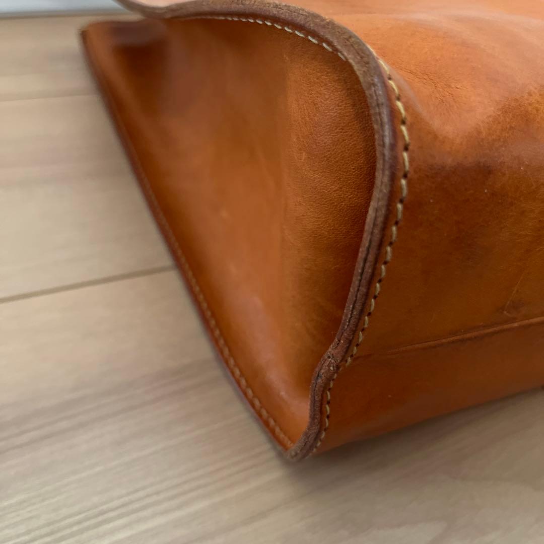 レザー トートバッグ ブラウン