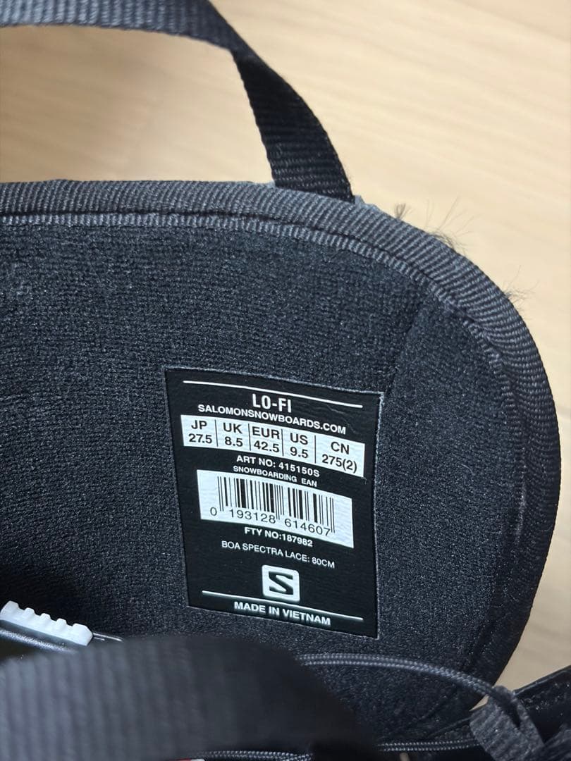 サロモン SALOMON LO-FI スノーボードブーツ 27.5cm 超美品