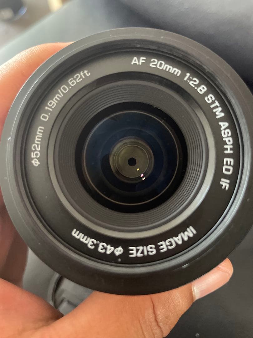 AF 20mm f/2.8 STMレンズ nd フィルター付き