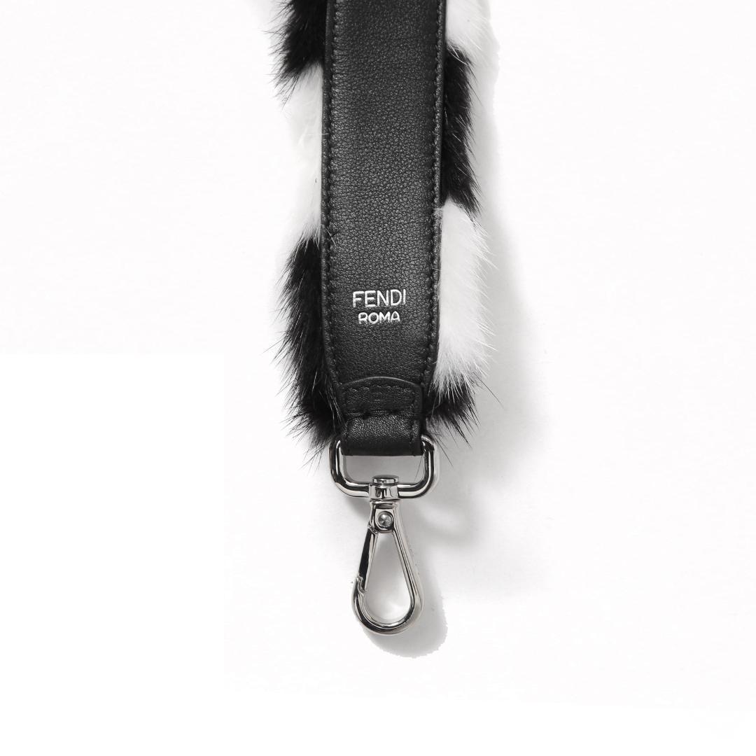 FENDI MINI STRAP YOU ミンクファー レザー バッグストラップ