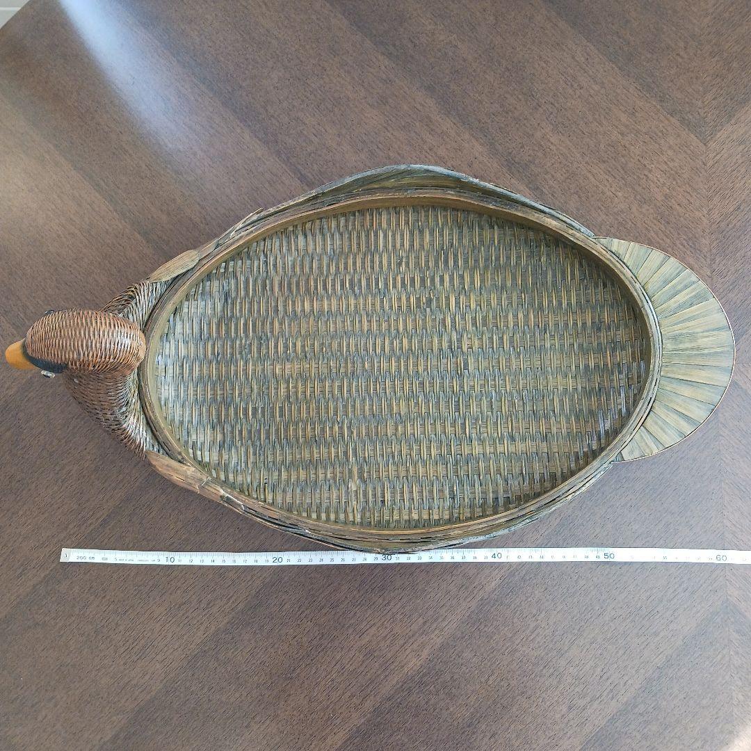 鳥型バスケット　小物入れ　 2個 竹細工