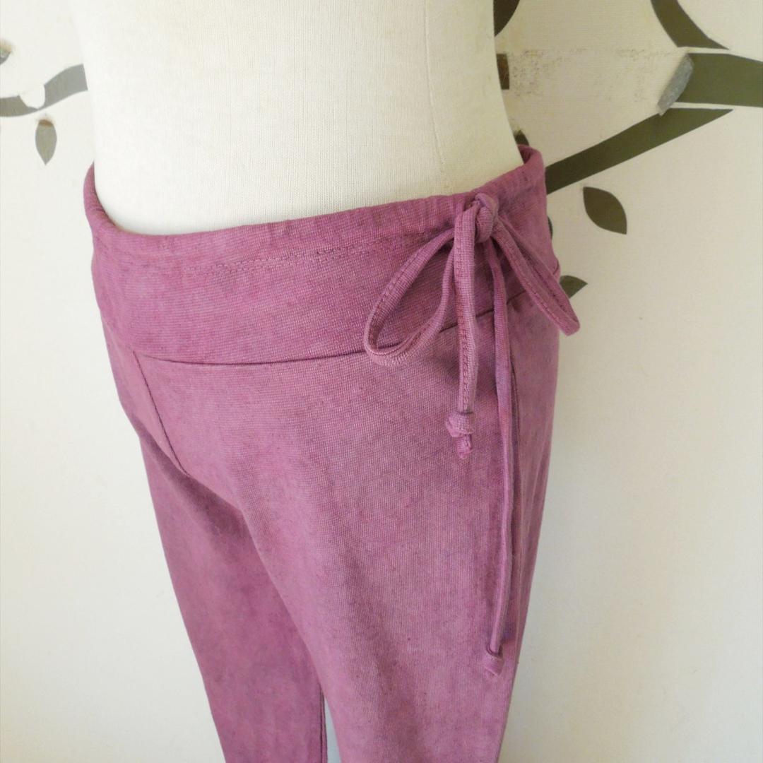 asana ヘンプコットン ヨガパンツ●草木染めパープル