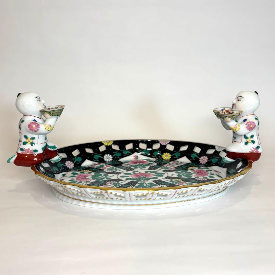 HEREND ヘレンド　西安の黒　トレイ　マンダリン　シノワズリ