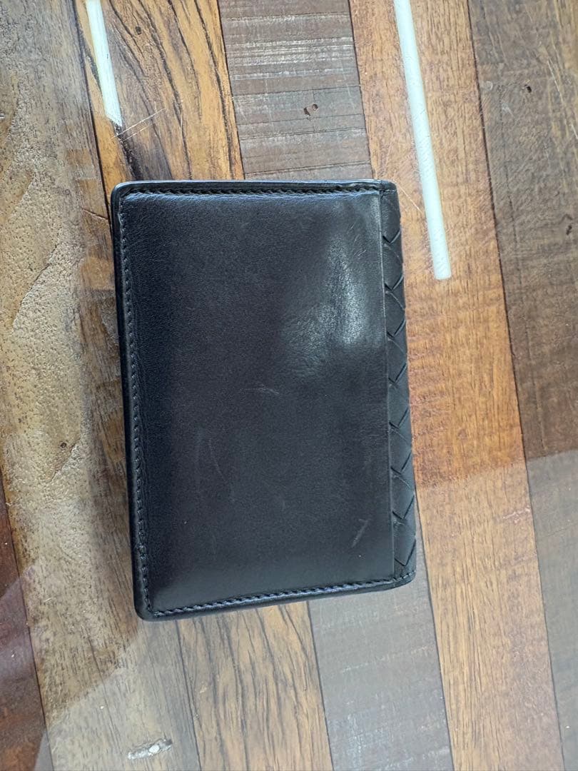 BOTTEGA VENETA 編み込みレザー名刺入れ