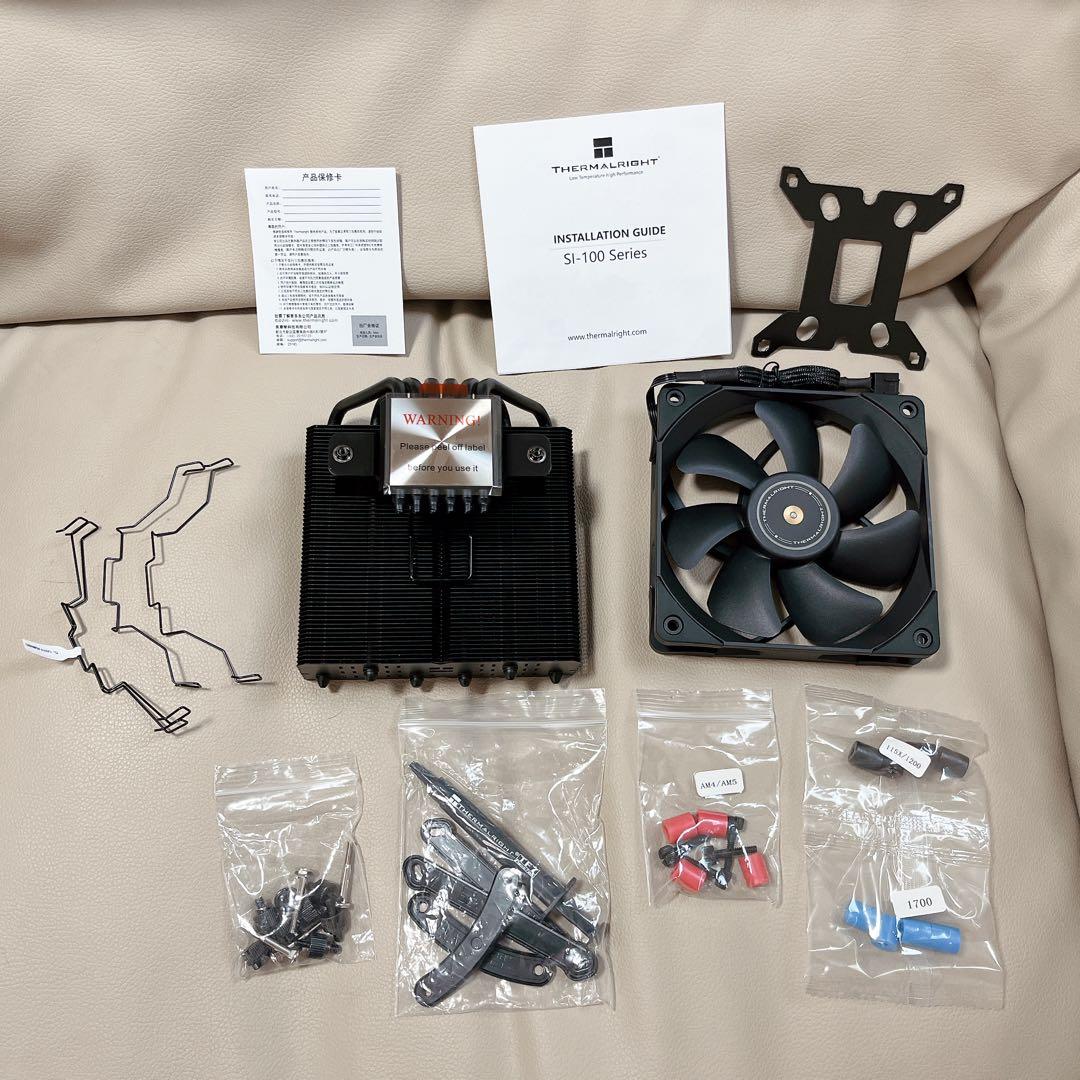 SI-100 ブラック CPUエアクーラー ヒートパイプ TL-E12B PWM