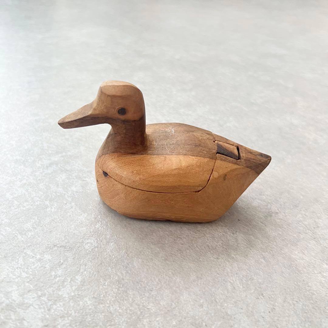 木製のアヒル 隠し箱 ジュエリーボックス