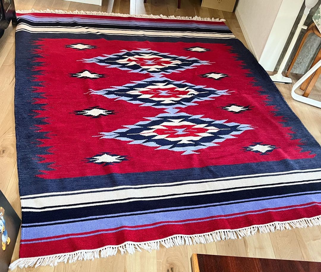 【最終値下げ】希少　ヴィンテージラグ　ネイティブ　アメリカン　USA