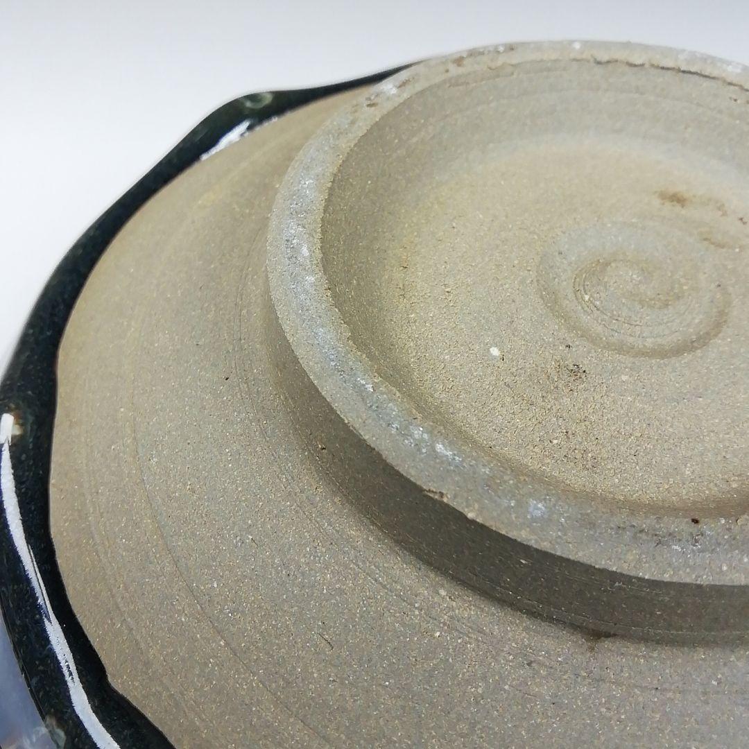 Ｗ１８２　茶碗　『小鹿田焼』『柳瀬春矼 作』　共箱　抹茶碗　茶道具