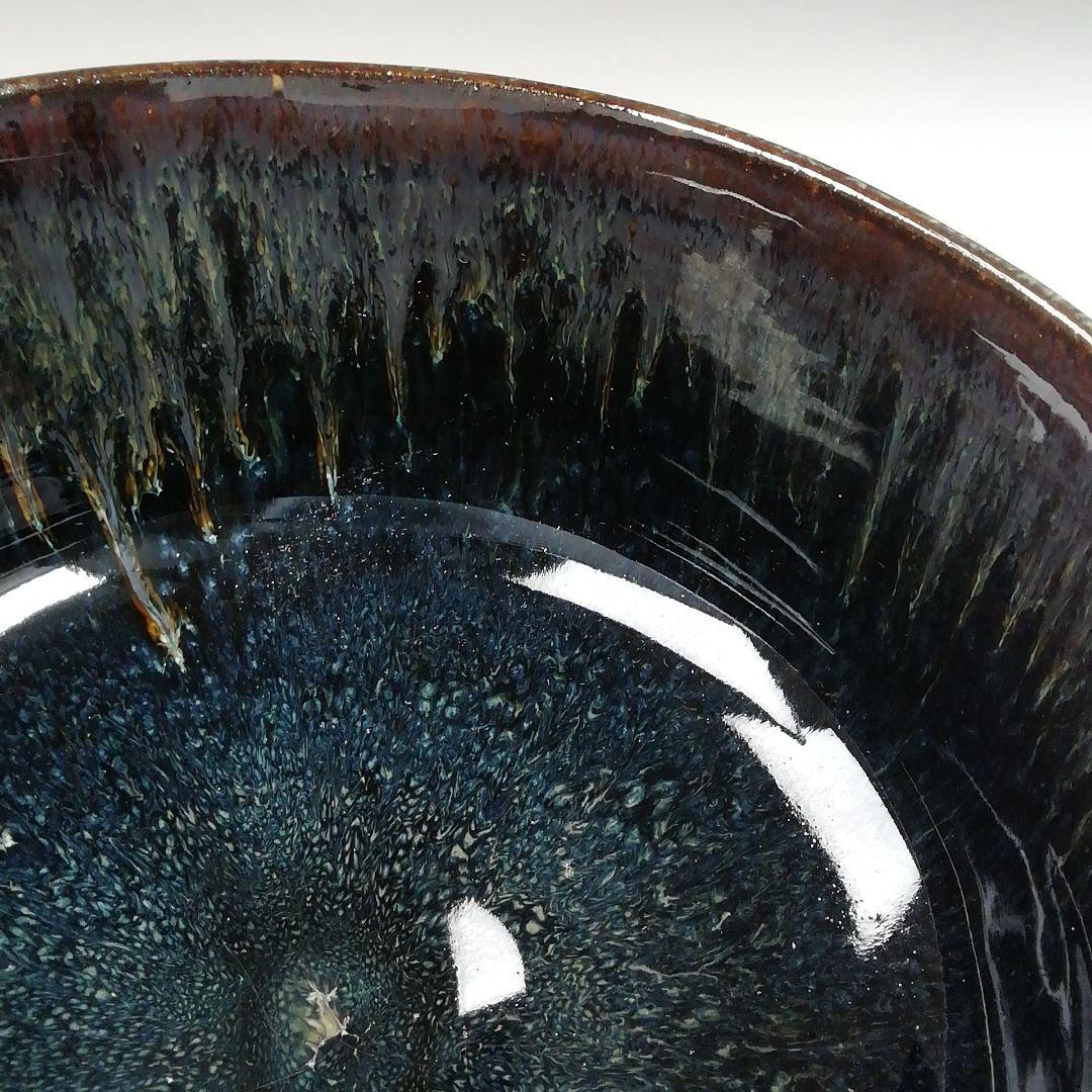 Ｗ１８２　茶碗　『小鹿田焼』『柳瀬春矼 作』　共箱　抹茶碗　茶道具