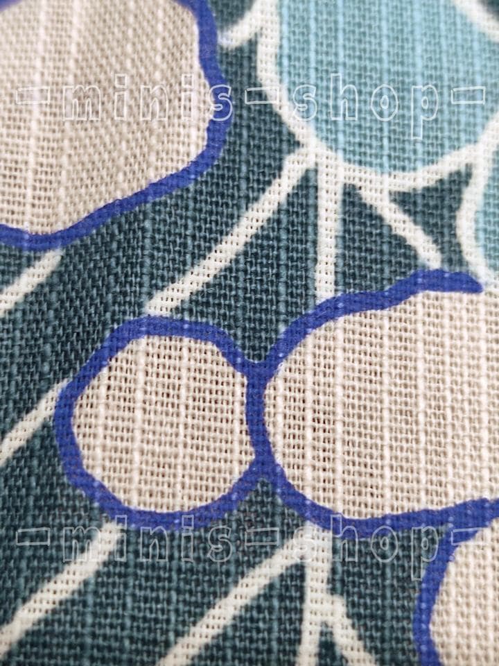 有村架純　プロデュース浴衣　紫陽花　水玉アジサイ　水色ブルー系　変わり織