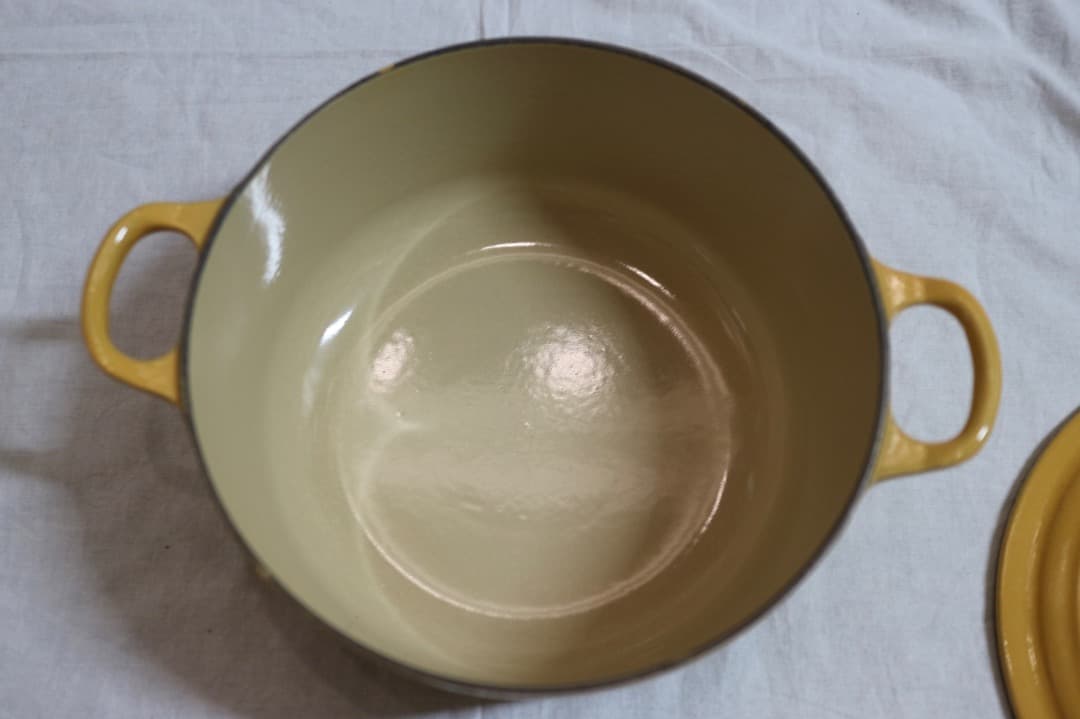 ル・クルーゼ ココットロンド 両手鍋 20cm イエロー