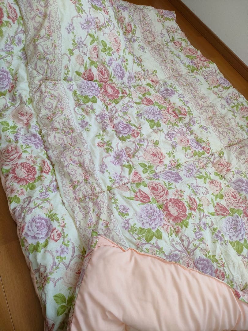 らん　　プロファイル敷布団シングル2枚　カバー付きブルー