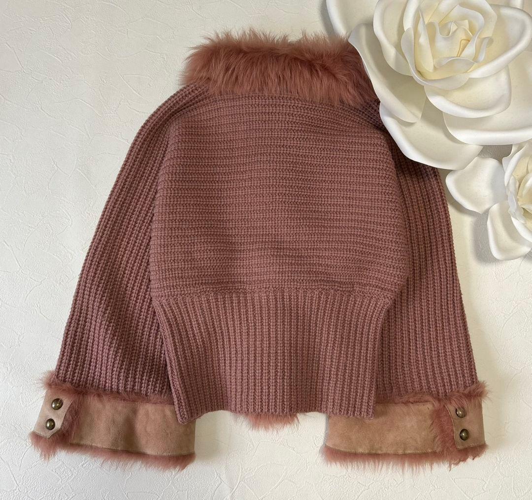 ★希少★エポカ EPOCA ニットファー ニットコート ピンク